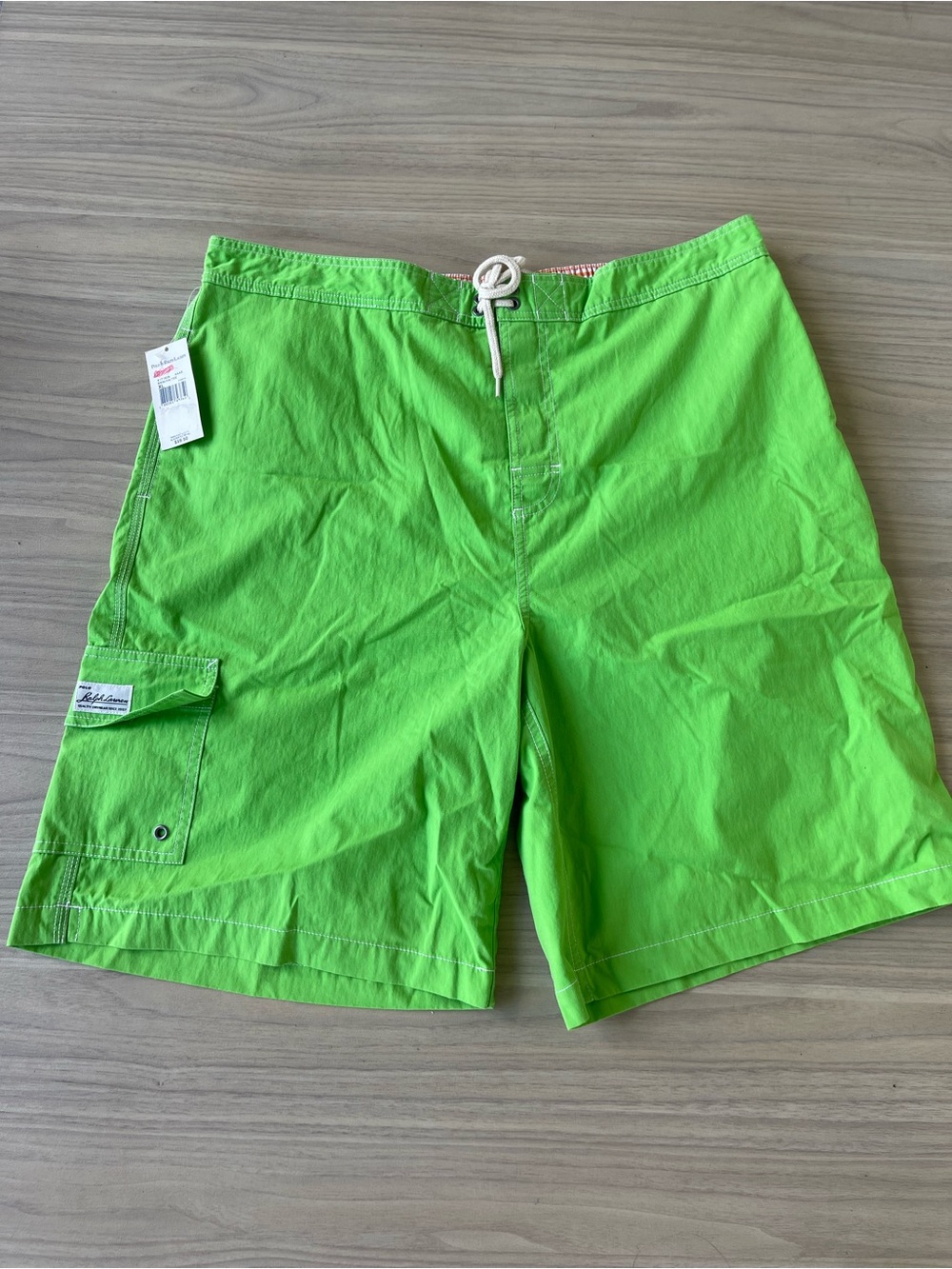 Ralph Lauren Neon Green Men’s Swim Board Shorts